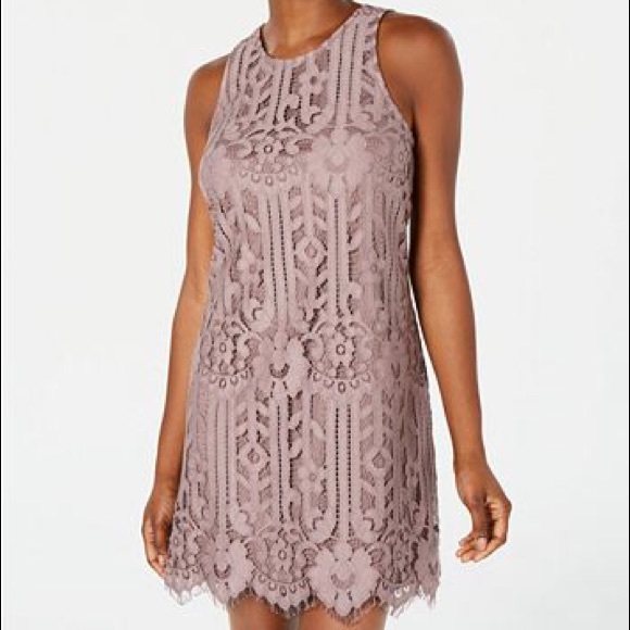 Macy's Dresses & Skirts - Speechless Juniors' Lace Scallop Hem Shift Dress